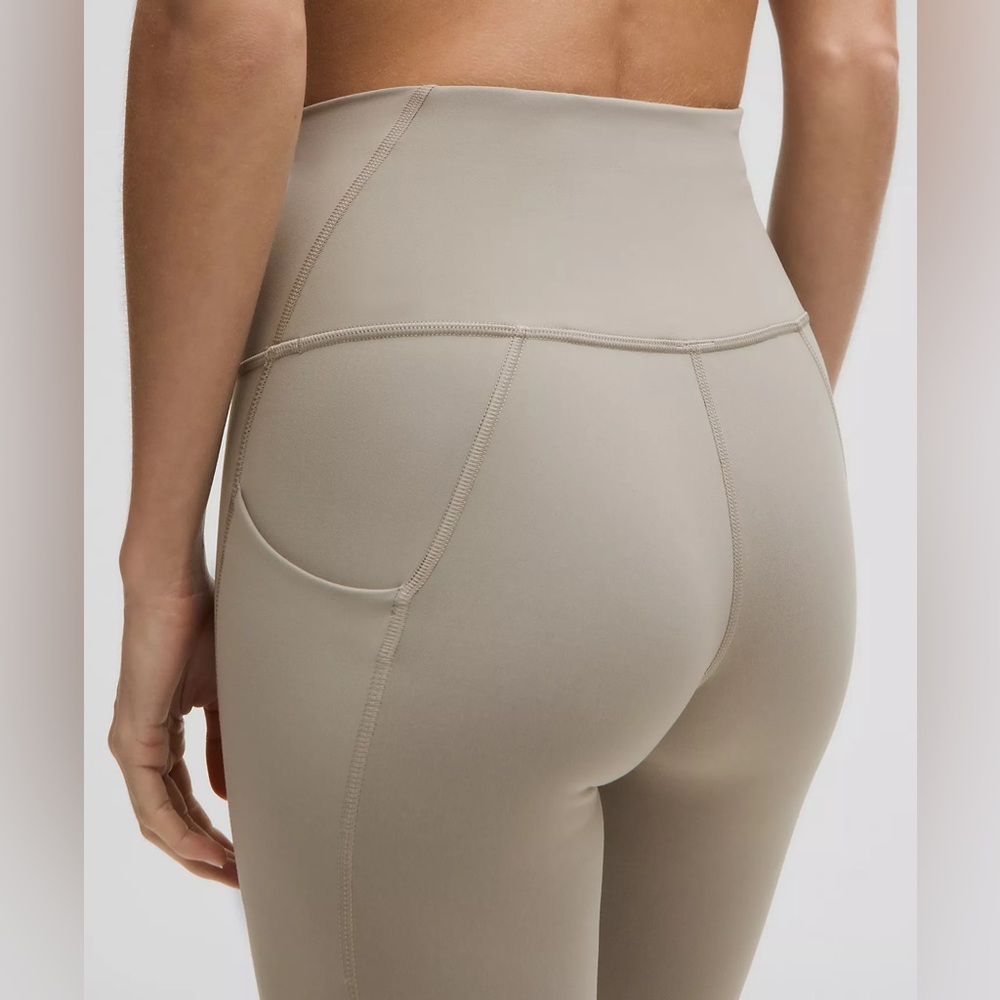 Lululemon Wunder Train High-Rise Tight 25” Pockets - Riverstone, Size 14 - Picture 9 of 10